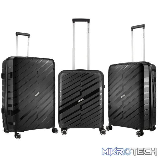 Highlander Java PP 4-Wheel Spinner 65cm Luggage Black - Image 6