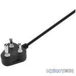 Power Cable 3 pin IEC to Type-M 1.8m 10A - black - Image 3