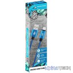 Pro Bass Braided series Micro USB cable blue 1.5m - Image 3