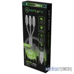 Amplify Linked Series 3 in 1 Charge cable - Gun Metal 1.2m - Image 3