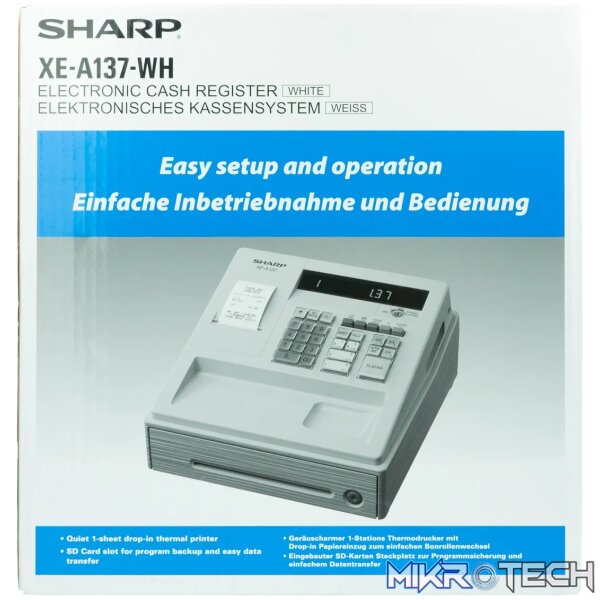 Sharp XE-A137-WH Cash register - Image 4