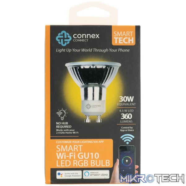 Smart WiFi Bulb 4.5W LED RGB White GU10 - Image 3