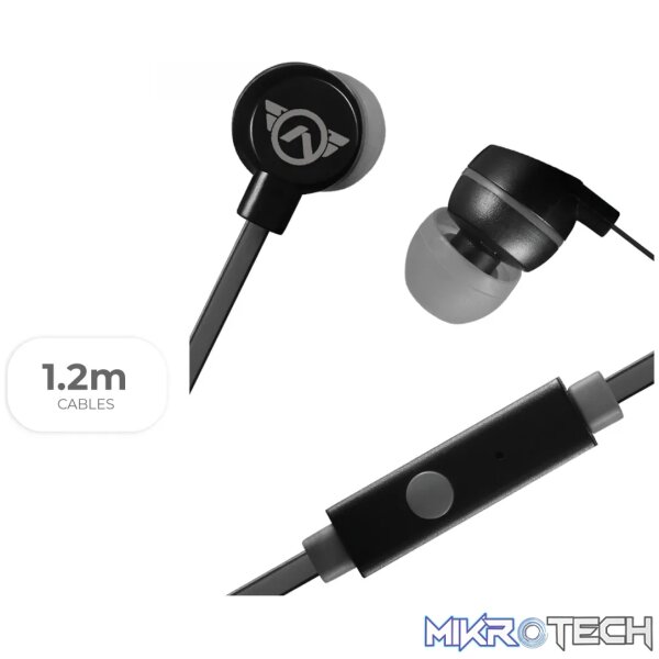 Amplify Sport Quick series earbuds with mic - black/grey - Image 2