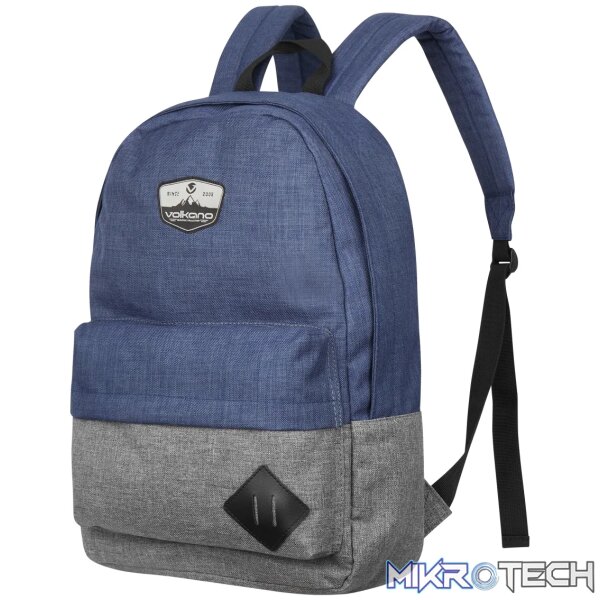 Volkano 2D 15.6" Laptop Backpack Navy/Grey - Image 3