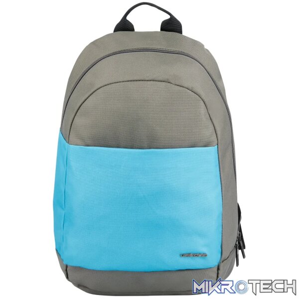 Volkano Bandwidth 15.6" Laptop Backpack Grey/Aqua - Image 3