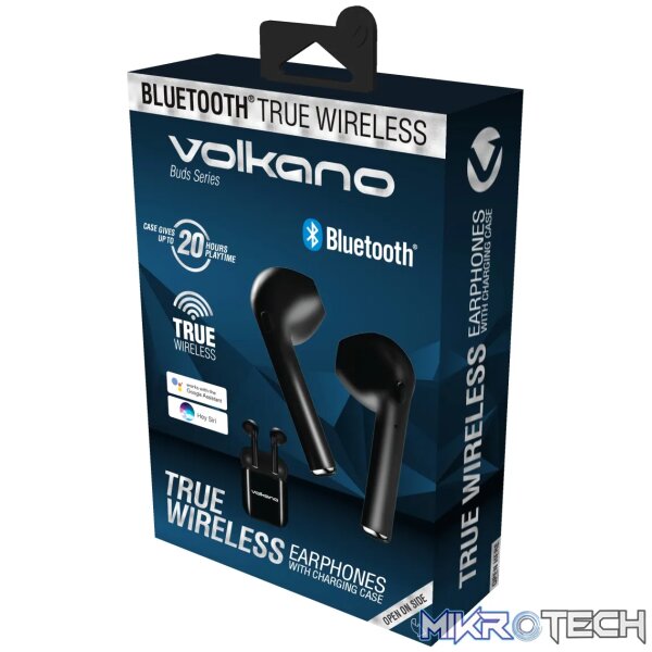Volkano Buds Series TWS without Silicone - Black - Image 3