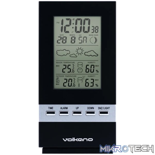 Volkano Dew series Weather Station - Black - Image 5