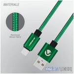 Volkano Fashion series cable Micro USB 1.8m - Apple Green - Image 3