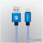 Volkano Fashion series cable Micro USB 1.8m - Sky-Blue - Image 3