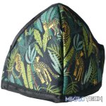 Anti-Microbial Printed Mask Ladies Jungle - Navy - Image 6