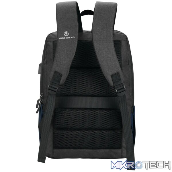 Volkano Infinity 15.6" Laptop Backpack Grey/Airforce - Image 3