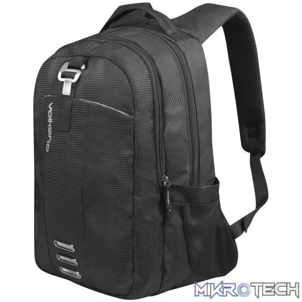 Volkano Latitude Laptop Backpack Black/Grey - Image 3