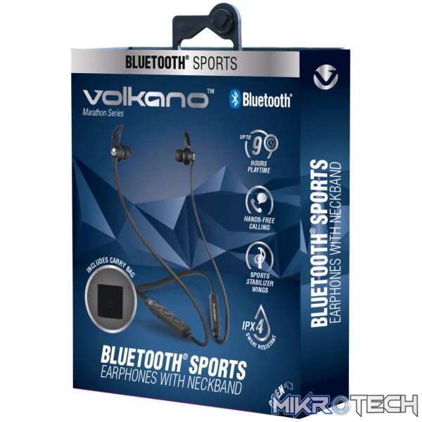 Volkano Marathon series Bluetooth earphone with neckband - Image 3