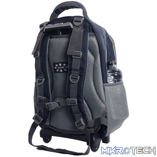 Volkano Orthopaedic Trolley Backpack 35L - Navy/ Grey - Image 3