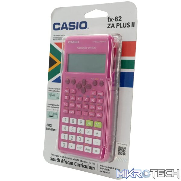 Casio FX-82 ZA Plus II Calculator - Pink - Image 4