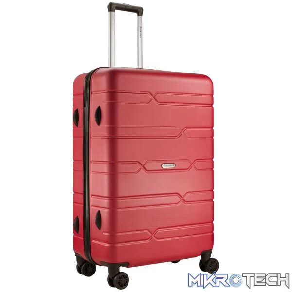 Highlander Bondi ABS 4-Wheel Spinner 55cm Luggage Red - Image 5