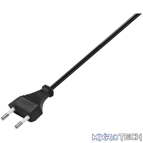 Power Cable 2 pin Figure 8  to 2 Pin 1.2m 5A - black - Image 4