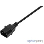 Power Cable 3 pin IEC extension 1.8m, 10A - black - Image 4