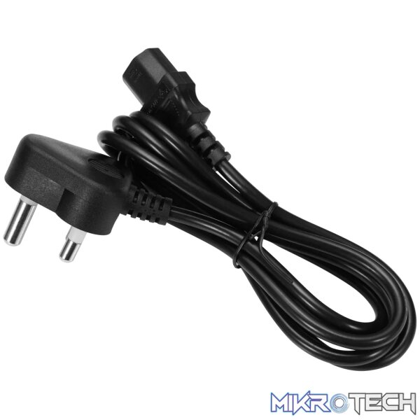 Power Cable 3 pin IEC to Type-M 1.8m 10A - black - Image 4
