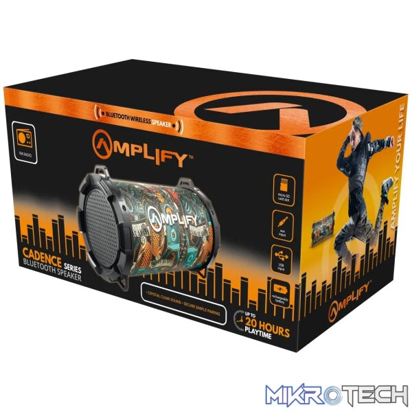 Amplify Cadence series Bluetooth speaker - Graffiti - Image 4
