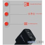 Amplify Dual USB Wall Charger with Micro Cable - Black - Image 4