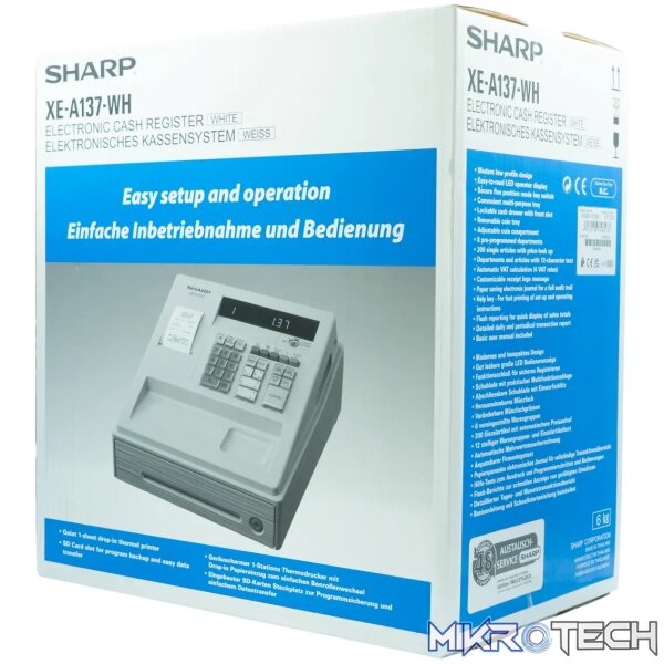Sharp XE-A137-WH Cash register - Image 7