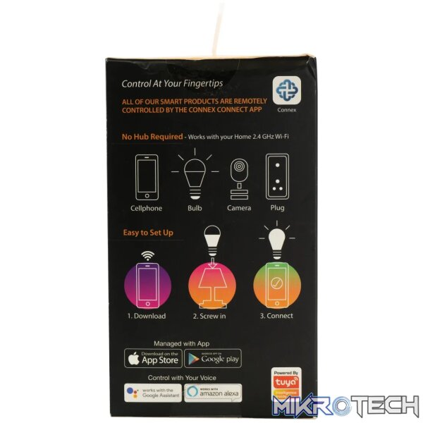 Smart WiFi Bulb 10W LED RGB White Screw - Image 3