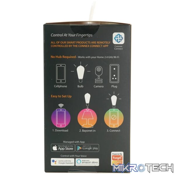 Smart WiFi Bulb 5W LED Amber Filament Vintage Bayonet - Image 4