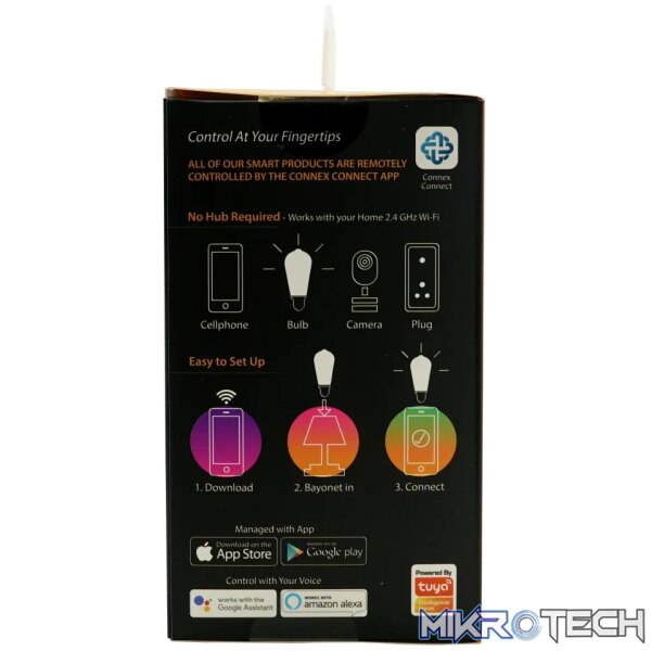 Smart WiFi Bulb 5W LED Amber Filament Vintage Screw - Image 4
