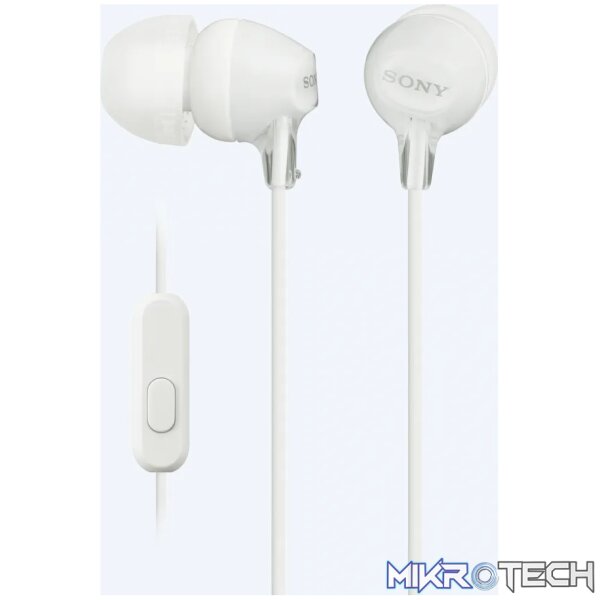 Sony MDR-EX15AP (White) InEar Earphone with Mic for iPhone - Image 3