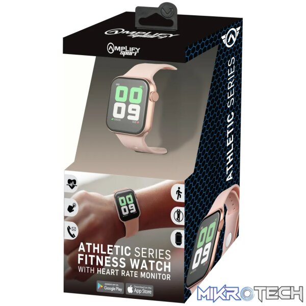 Amplify Sport Athletic series fitness watch - square, gold - Image 4