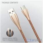 Volkano Fashion series cable Type-C 1.8m - Rose Gold - Image 4