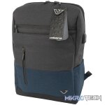 Volkano Infinity 15.6" Laptop Backpack Grey/Airforce - Image 4