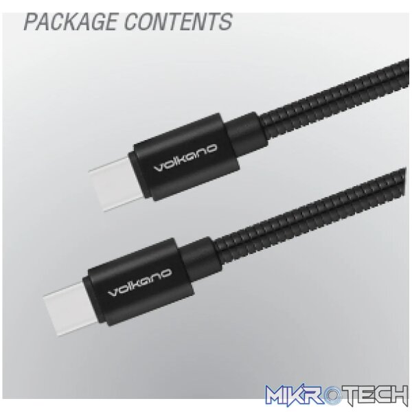 Volkano Iron Series Round Metallic Type-C toType-C Cable - Image 4
