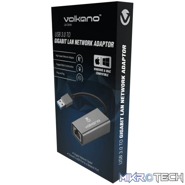 Volkano Lan Series USB 3.0 to Gigabit LAN Network Adaptor - Image 4