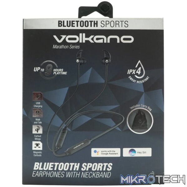 Volkano Marathon series Bluetooth earphone with neckband - Image 4