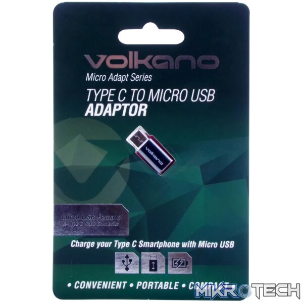 Volkano Micro Adapt series USB Type C to Micro USB adaptor - Image 4