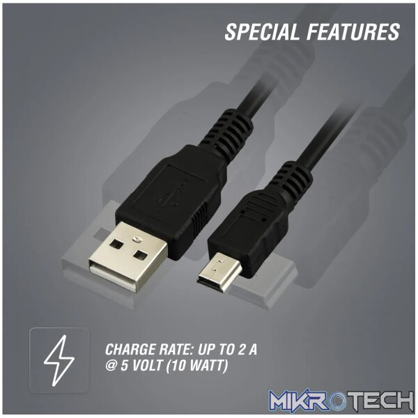 Volkano Mini Connect series USB to Mini USB cable 0.75m - Image 4