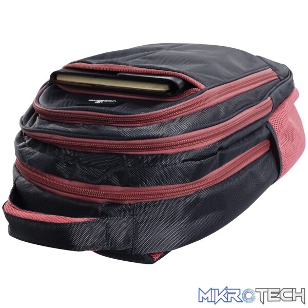 Volkano Orthopaedic Backpack 36L - Dark Grey/ Pink - Image 4
