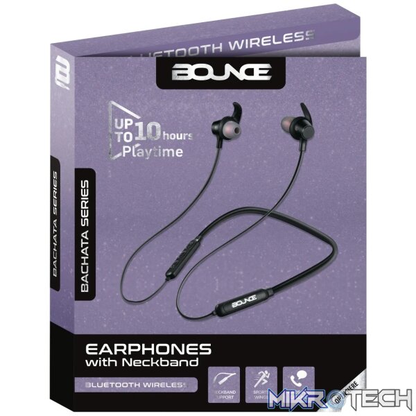Bounce Bachata Series Bluetooth Earphones with Neckband - Image 4