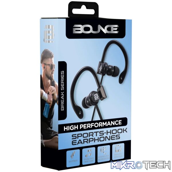 Bounce Break series earphones Black - Image 6