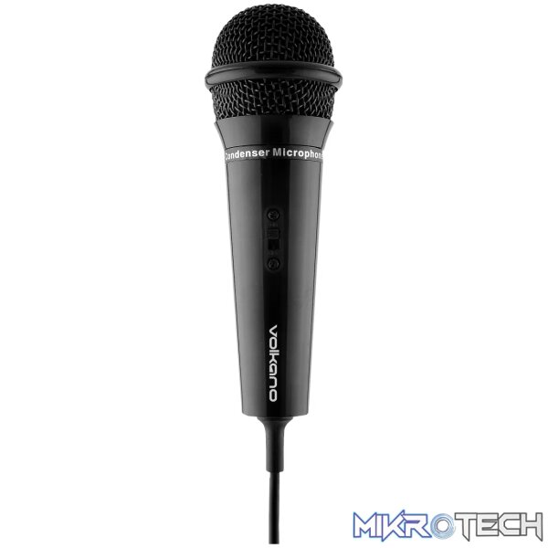 Volkano Stream Vocal Microphone with tripod, Aux - Image 4