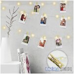 Volkano Twinkle Series Mini LED Clip String Lights - Gold - Image 4