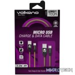 Volkano Weave Series Micro USB Cable - Army Green - Image 4