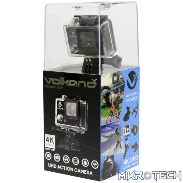 VolkanoX Adrenalin Series 4K UHD Action Camera - Black - Image 4