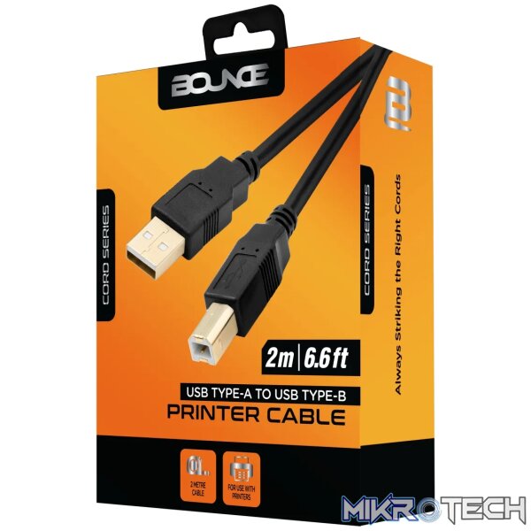 Bounce Cord Series 2m USB Printer Cable - Image 4