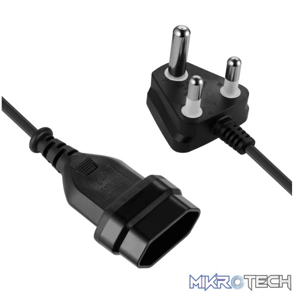 Easy Cable Extender SA 3Pin to 2Pin Euro Socket 2M - Black - Image 5