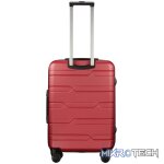 Highlander Bondi ABS 4-Wheel Spinner 65cm Luggage Red - Image 8