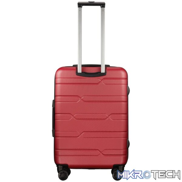 Highlander Bondi ABS 4-Wheel Spinner 65cm Luggage Red - Image 8