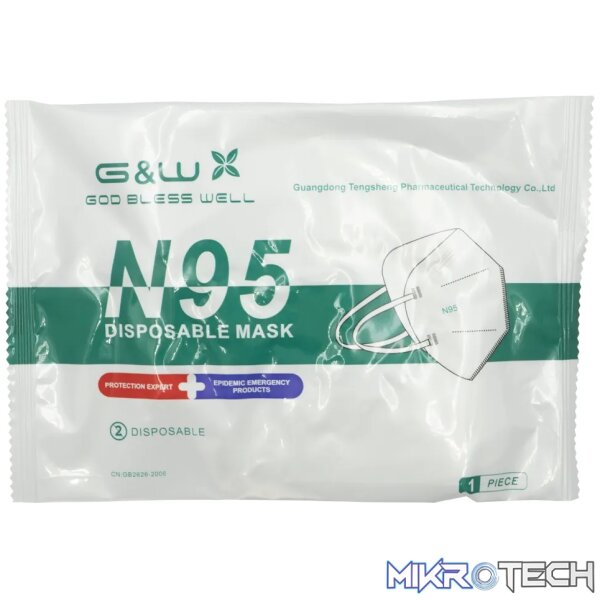KN95 Folding Protective Mask - Single unit in pack of 10 - Image 4